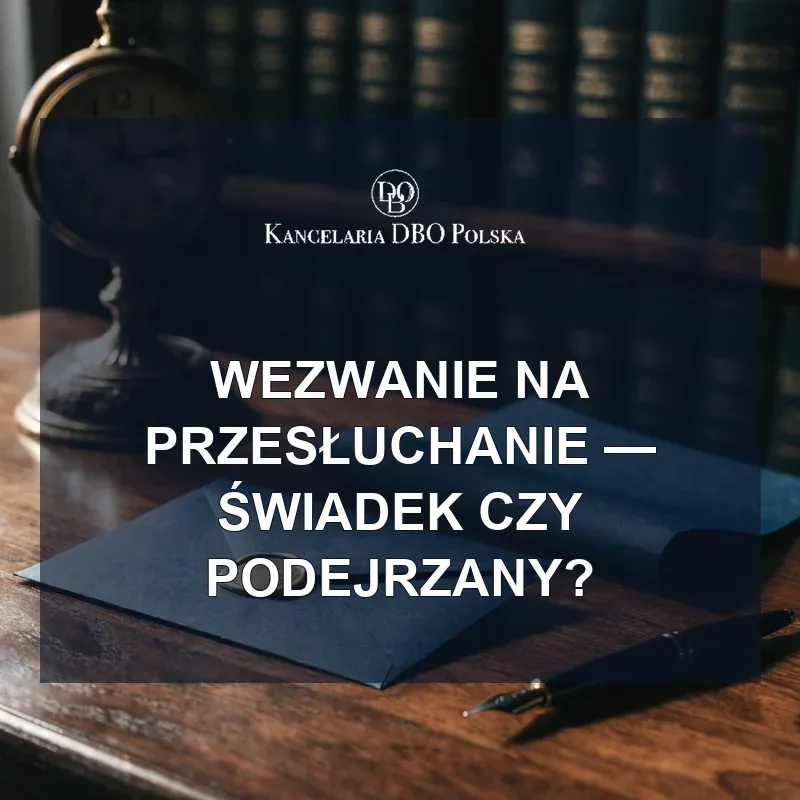 Wezwanie na przesłuchanie - kiedy potrzebny adwokat?